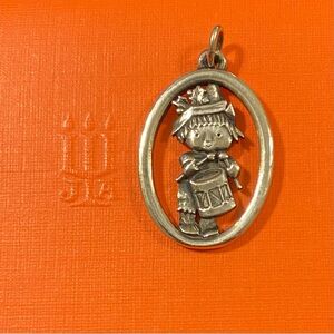 James Avery retired little drummer boy sterling silver pendant Christmas 925